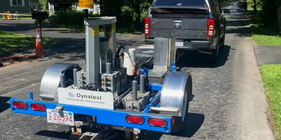 Illustrative image of Existing pavement evaluation in Chattanooga