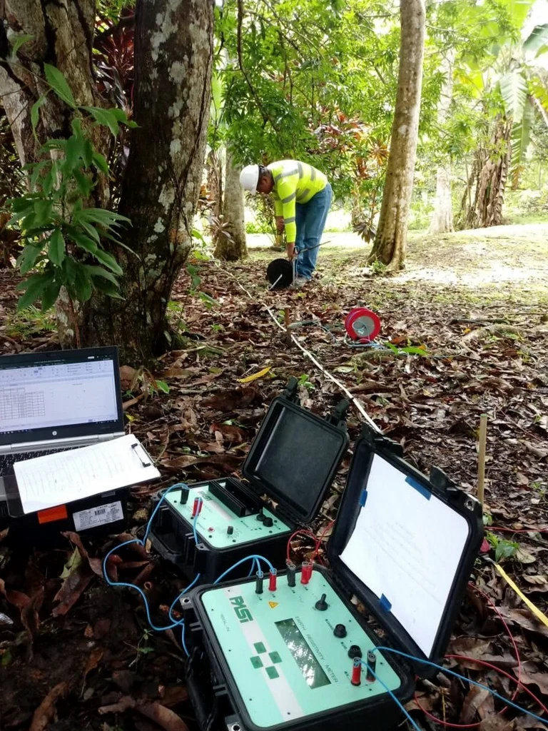 Illustrative image of Electrical resistivity / VES (Vertical Electrical Sounding) in Chattanooga